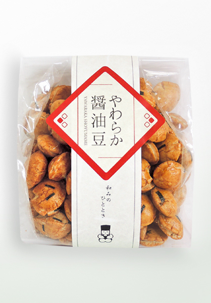 やわらか醬油豆　商品画像　お菓子　クッキー　豆菓子　有限会社富久屋オリジナル商品